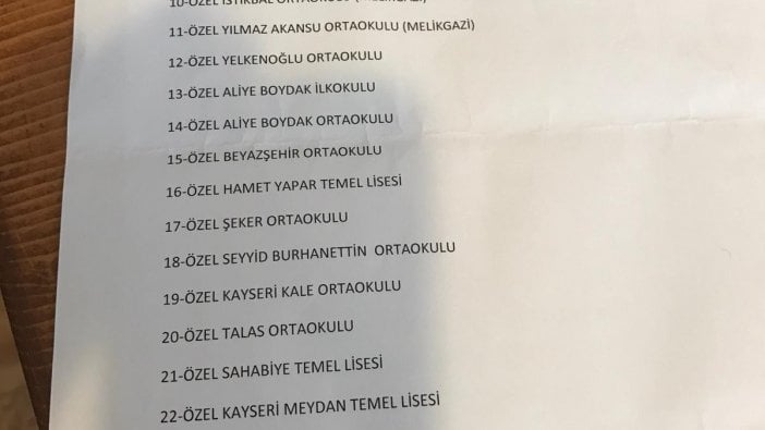 "FETÖ'ye 1 metrekare arsa vermedim" demişti... İşte Özhaseki'yi yalanlayan liste