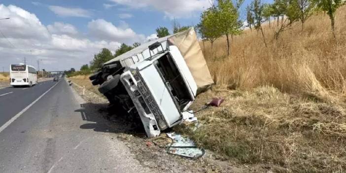 Tekirdağ'da Araç Devrildi! Dehşet Kazada Mucize Yaşandı