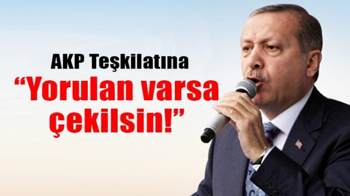 Erdoğan, AKP'deki sürpriz toplantıda konuştu: Yorulan varsa çekilsin