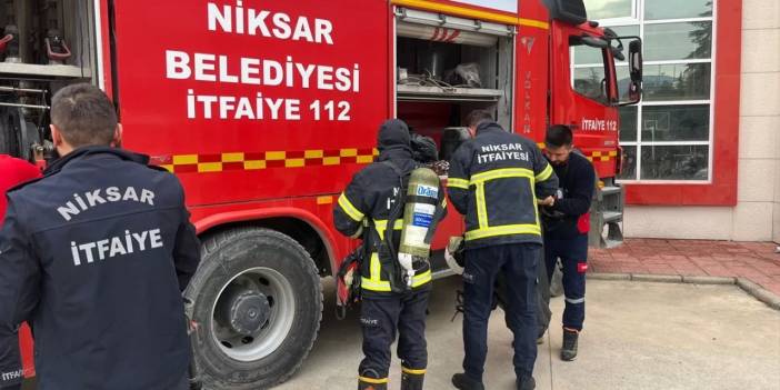 Tokat’ta tek katlı müstakil evde çıkan yangın söndürüldü