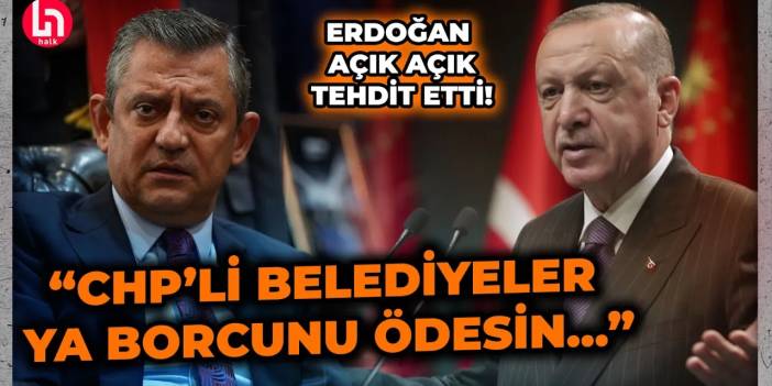 Erdoğan, CHP'li belediyeleri tehdit etti! Özel'e çağrıda bulundu! "Öyle 25 kuruşa simit yok!"