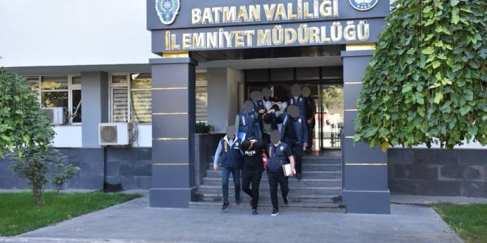 Batman merkezli 3 ilde dolandırıcılık operasyonunda 7 şüpheli tutuklandı