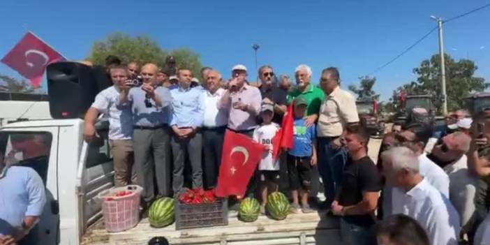 Traktörlü eylem yapmak isteyen çiftçiye ceza sopası