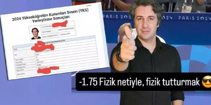 Eli cebinde Yusuf Dikeç pozu vermişti! Eksi netle fizik bölümünü kazandı mı?