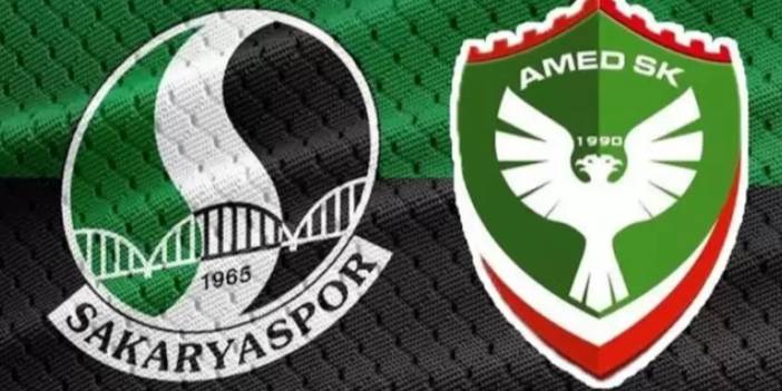 Sakaryaspor-Amedspor maçı öncesi flaş karar