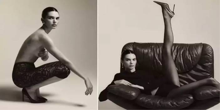 Amerikalı model Kendall Jenner'dan iddialı pozlar