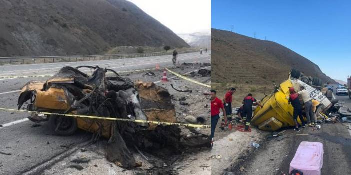 Erzincan'da katliam gibi kaza: Ölü ve yaralılar var!