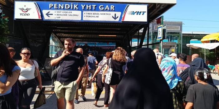 Pendik'te Marmaray durağında yangın çıktı!