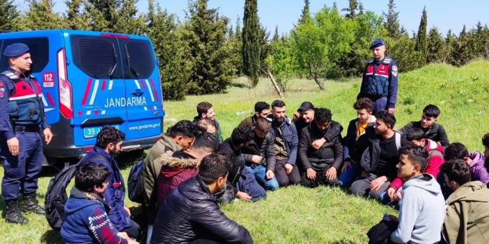 Kırklareli'nde tırda saklanan 25 düzensiz göçmen yakalandı