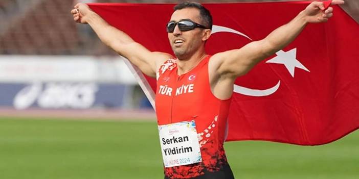 Serkan Yıldırım atletizmde altın madalya kazandı