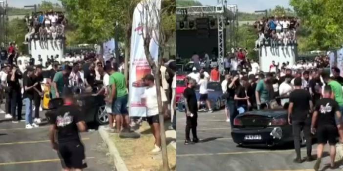 Festivalde facia: Drift atarken seyircilerin arasına daldı!