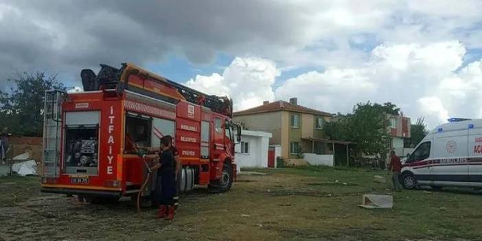 Kırklareli Barajı'nda yangın: Ekipler bidonla su taşıdı!