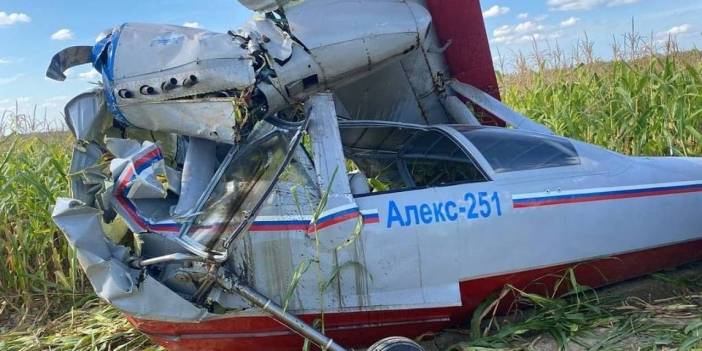 Rusya'da uçak düştü! 2 pilot hayatını kaybetti