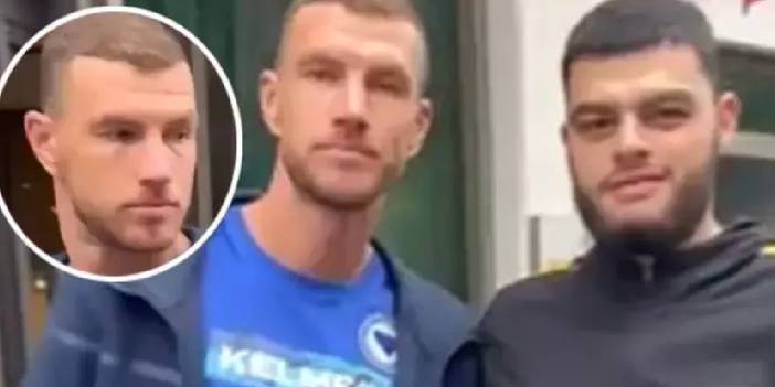 Dzeko'dan kendisine Galatasaray forması gösteren taraftara sert tepki!