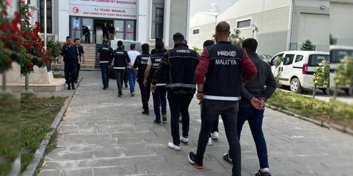 Malatya'da uyuşturucu operasyonuna 17 tutuklama