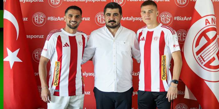 Antalyaspor'da çifte imza töreni