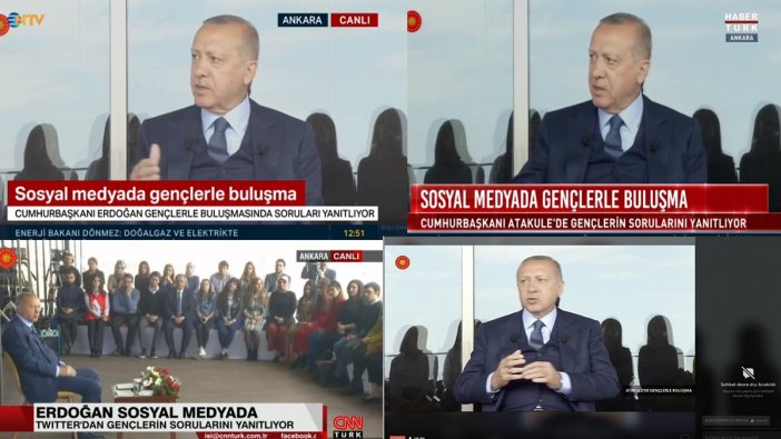 Erdoğan sadece sosyal medya dedi, yandaşlar dayanamayıp canlı verdi!