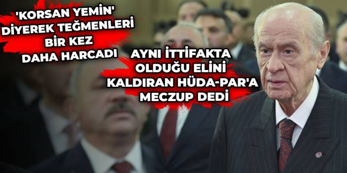 Siyasette seviye düştü! Bahçeli: Özgür Özel'e yakışan renk pembe