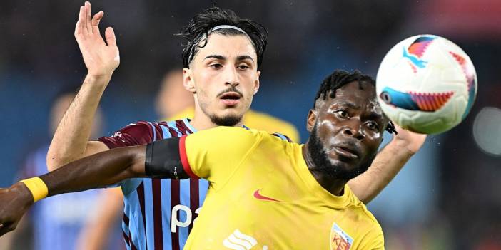 Trabzonspor 8 dakikada geri döndü. Kayserispor yıkıldı