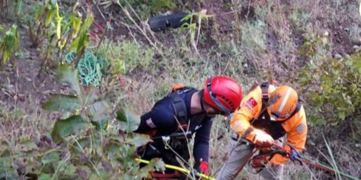 Otomobil uçuruma yuvarlandı! Sürücü hayatını kaybetti