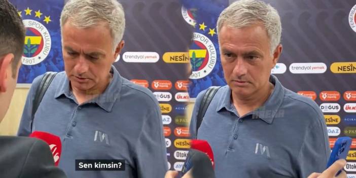 Mourinho dondu kaldı. Beyaz Tv muhabiri ters köşe yaptı