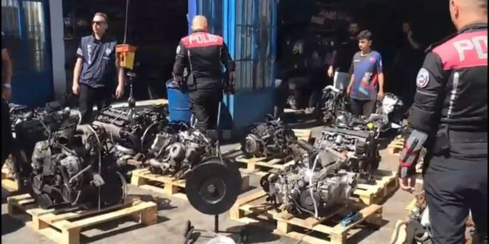 Depremlerde hasar almış otomobillerle 'change' yapan 4 iş yerine operasyon