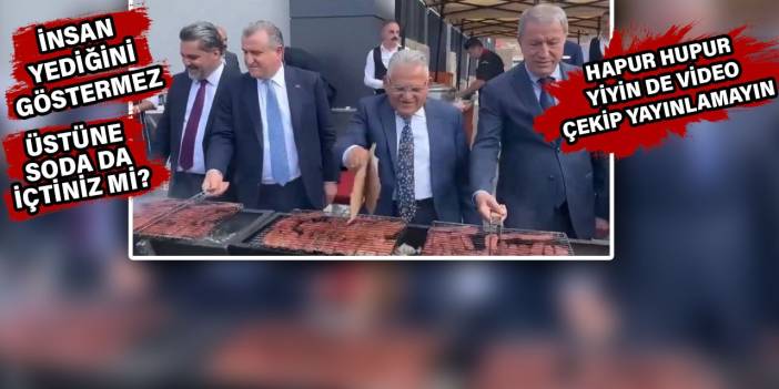 Vatandaş et alamazken AKP'li iki Bakan mangal çevirdi sucukları yelledi