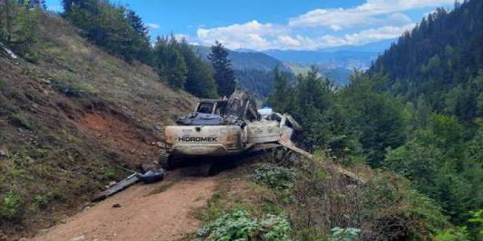 Artvin'de iş makinesi taşıyan kamyon uçuruma devrildi kazada 2 kişi öldü!