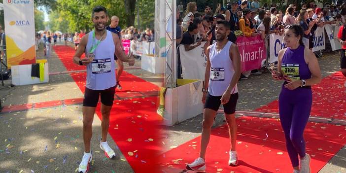 Colmar Maratonu'nda Kamil İnak fırtınası