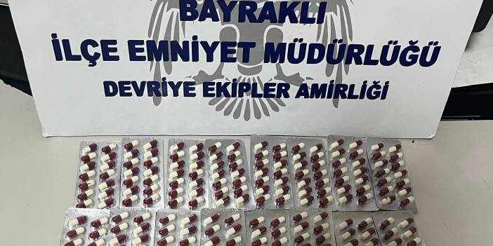 İzmir'de 238 adet sentetik ecza hap ele geçirildi: 10 kişi yakalandı