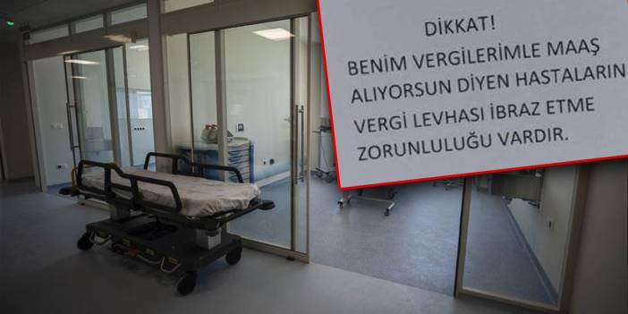 'Vergimle maaş alıyorsun' sözlerine dayanamayan doktor hastalardan vergi levhası istedi