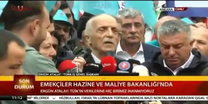 TÜRK-İŞ Başkanı Ergün Atalay“ Kıdem tazminatını kaldırmayı sakın ha aklınızdan geçirmeyin”