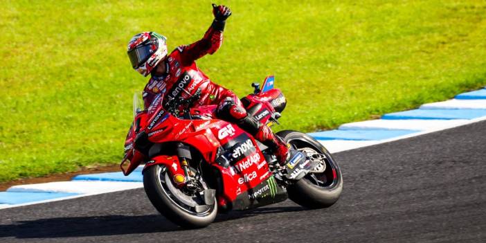 Japonya'da birinci olan Bagnaia ikinci sırada kaldı