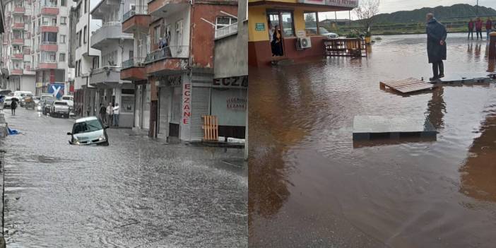 Artvin'de sel ve heyelan! Caddeler göle döndü