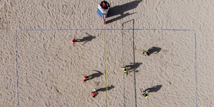 Kayak merkezindeki plaj voleybolu turnuvasını Aşka Şipa kazandı