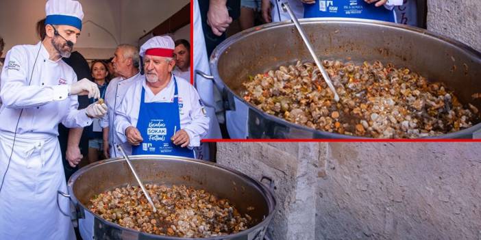 Kuşadası'nda 60 kilo salyangoz 10 dakikada yendi. Bol soğan sarımsak biber ve domatesli