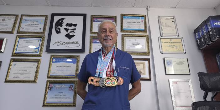 78 yaşındaki doktor atletizmde 88. madalyasını aldı