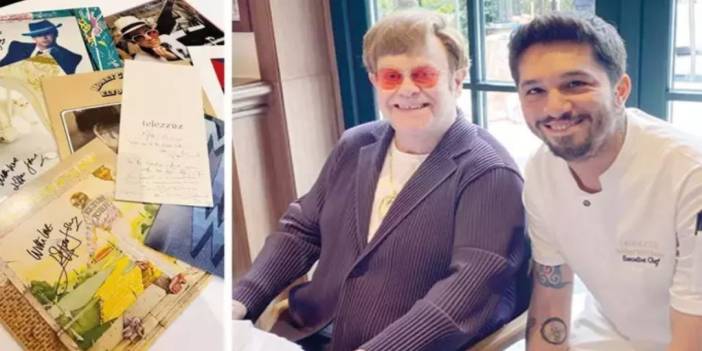 Dünyaca ünlü yıldız Elton John Ömer Koç'un İstanbul'daki restoranına öğle yemeğine geldi