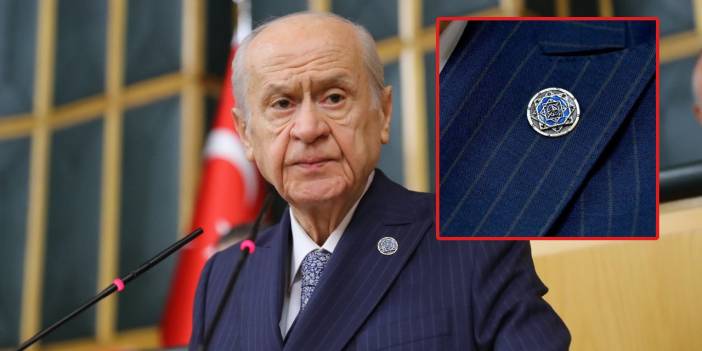 Apoyu meclise davet eden Devlet Bahçeli'nin yakasına taktığı rozetin anlamı belli oldu