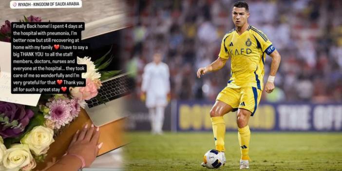 Ronaldo hastaneyi bırakıp maça gitti
