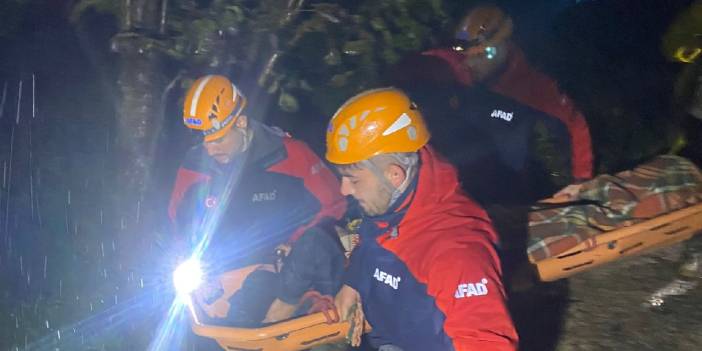 Rize'de sağanak sonrası heyelan riski yaşandı