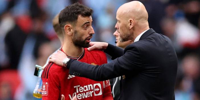 Bruno Fernandes Erik ten Hag gider gitmez paylaştı