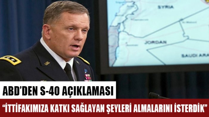 ABD'den S-400 açıklaması