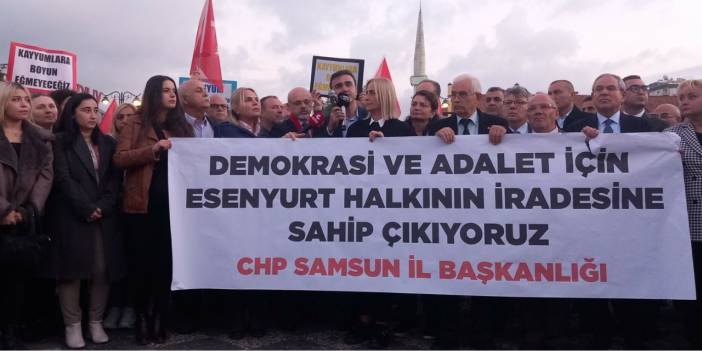 Esenyurt'a kayyum atanması Samsun'da protesto edildi