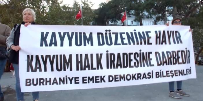 Burhaniye'de Ahmet Özer'in tutuklanması protesto edildi