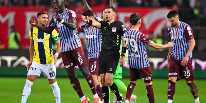 TFF'den Trabzonspor Fenerbahçe maçının hakemi için flaş karar