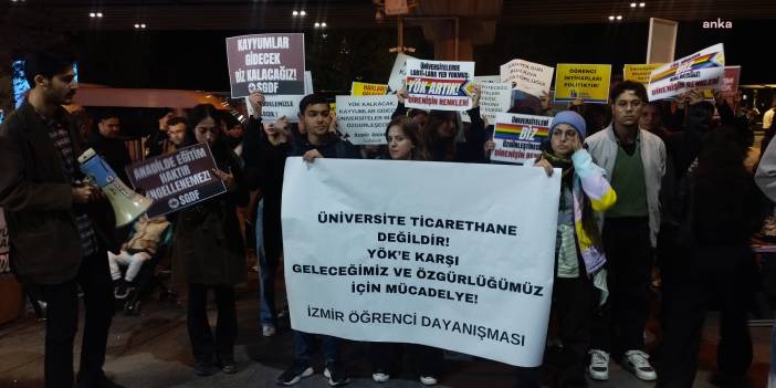 YÖK'ün kuruluş yıldönümünde üniversite öğrencilerinden protesto