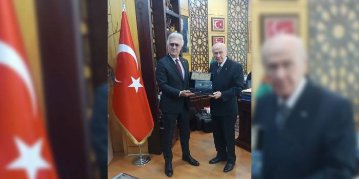 Tamer Karadağlı Devlet Bahçeli'yi ziyaret etti