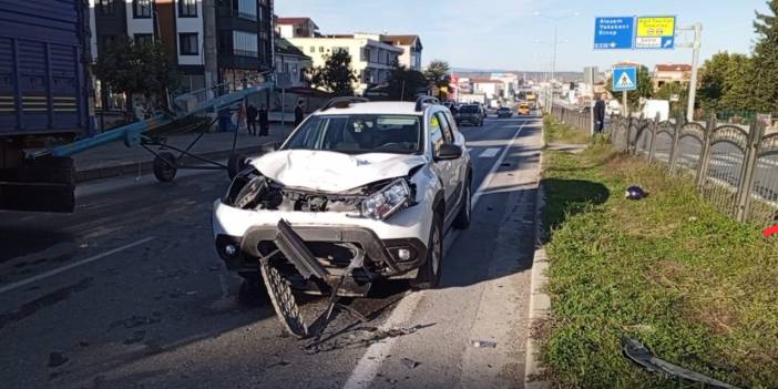 Otomobilin motosiklete çarptığı kaza kamerada; sürücüye adli kontrol