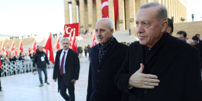 Anıtkabir'de slogan attılar: Cumhurbaşkanım Allah'ına kurban olurum